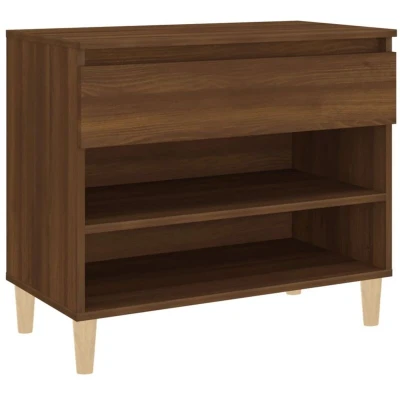 Image of vidaXL Shoe Cabinet Brown Oak 70x36x60 cm Engineered Wood
