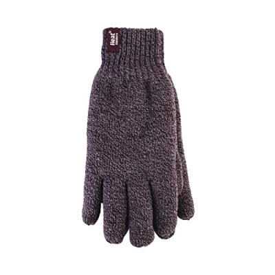 Image of Heat HOLDERS Men&#039;s Thermal Weaver Knitted 2.3 tog Gloves (S/M, Burgundy)