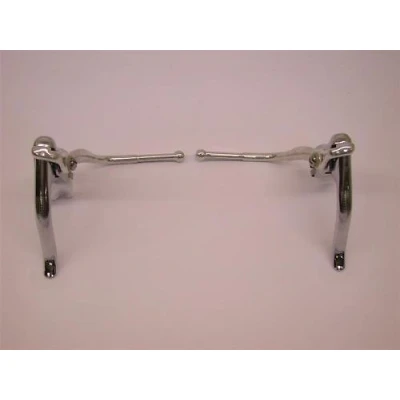 Image of SUICIDE BRAKE LEVERS FOR CLASSIC VINTAGE 60’s 70’s 80’s RACING BIKE DOUBLE ACTION LEVER SET NOS