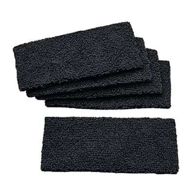 Image of SIGEL BA121 Set of 5 Spare microfiber strips with velcro for BA120 BlackBoard eraser, 13 x 6 cm, Black