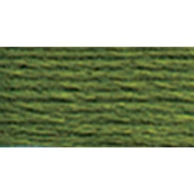 Image of DMC 117 469 Six Stranded Cotton Embroidery Floss, Avocado Green, 8.7 Yard