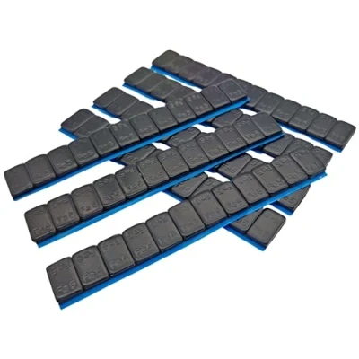 Image of 420 g Balancing Weights Black Plastic Coated Steel Weight Bar 7 x 60