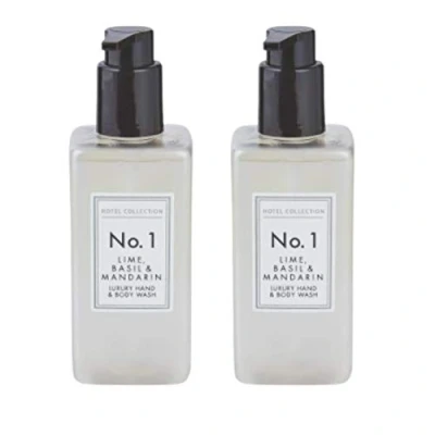 Image of Aldi Hotel Collection No.1 Lime, Basil &amp; Mandarin Luxury Body Wash Bundle of 2