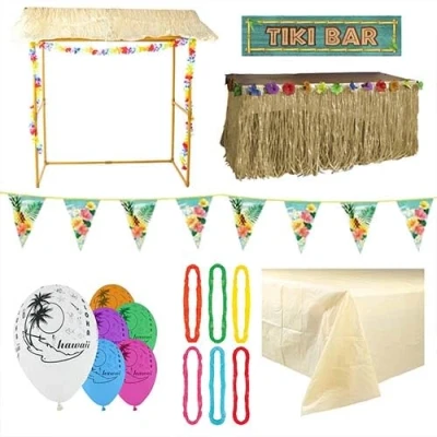 Image of PARTYRAMA.CO.UK Hawaiian Tiki Bar Basic Decoration Kit