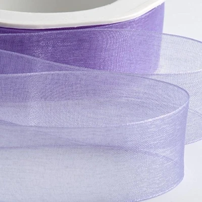 Image of Italian Options Organza Chiffon Ribbon, 15mm x 20 Metre Roll, Lilac