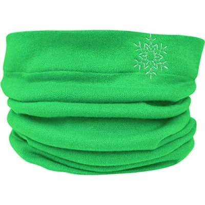 Image of TeddyTs Women&#039;s Super Soft Fine Knit Snowflake Snood Scarf (Green)