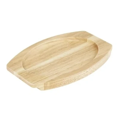 Image of Olympia Hevea Board for Cast Iron Oval Eared Dish 260x165mm FW817