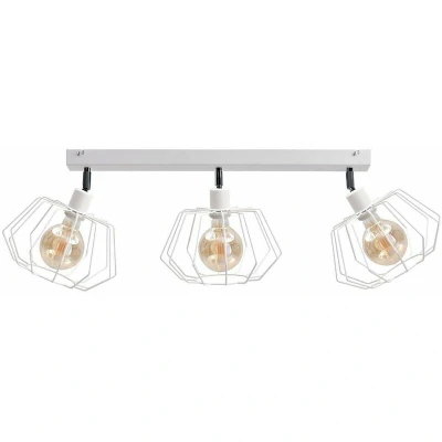Image of Luna Ceiling Spotlight Bar White, 63cm, 3x E27