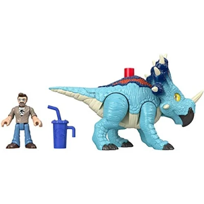 Image of Imaginext Jurassic World Pachyrhinosaurus and Lowery