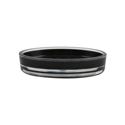 Image of MSV BLACK ACRYLIC SOAP HOLDER, Fabric, 25 x 5 cm