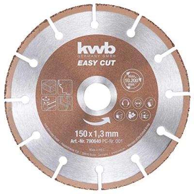 Image of kwb 790640 Easy Cut Universal Carbide Cutting disc 150 mm x 1.3 mm, Flex f. Div. Materials, Hole 22.23 150mm