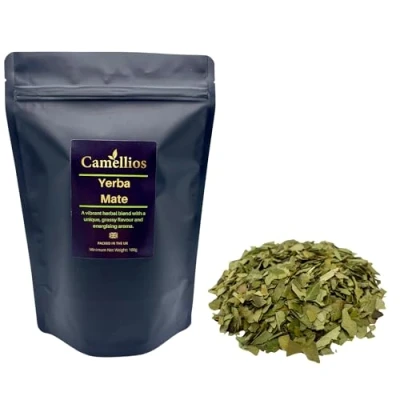 Image of Yerba Mate Tea, Herbal Loose Leaf Camellios (100g)