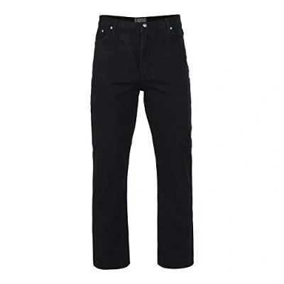 Image of KAM Jeanswear Men&#039;s Regular Fit Jeans Black 54W X 30L