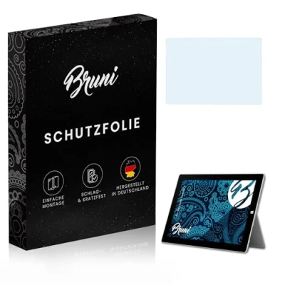 Image of Bruni Screen Protector compatible with Microsoft Surface 3 Film, crystal clear Protective Film (2X)