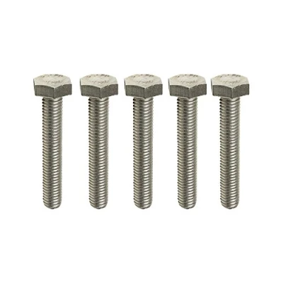 Image of M16 x 100mm Hex Set Screw Hexagon Head Bolt 5 Pack