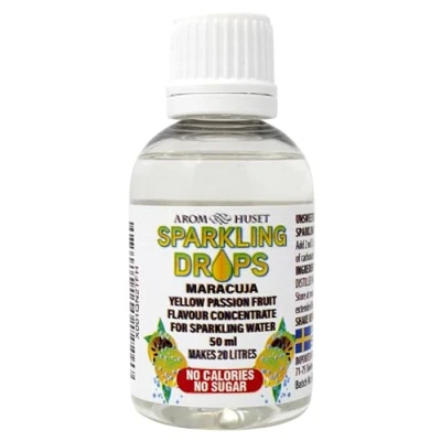 Image of Maracuja Flavour for Sparkling Water 50ml Zero Sugar, Low Calorie &amp; No Preservatives Makes 25 Litres Just Add 2ml to 1 Litre