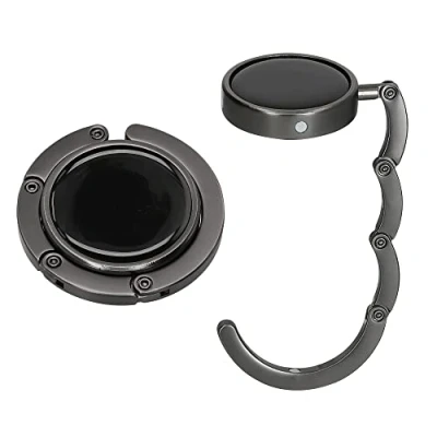 Image of kwmobile Purse Hanger for Table (Set of 2) Hook Folding Handbag Portable Bag Holder