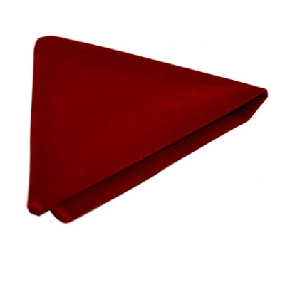 Image of King &amp; Priory Luxury Red Velvet Pocket Square, Handkerchief