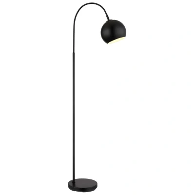 Image of Benno Task Floor Lamp Matt Black 1x E27