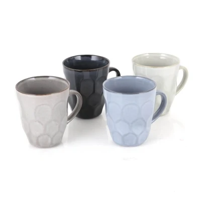 Image of Barbary &amp; Oak Fossil Mug Set of 4 Reactive Glaze