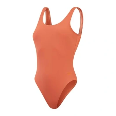 Image of Speedo Women&#039;s Textured Deep U Back Swimsuit Swimwear Stylish Design, Fall, 38