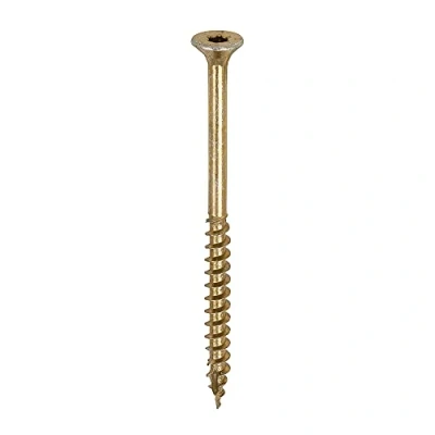 Image of TIMCO C2 Clamp Fix Multi Purpose Premium Screws TX Double Countersunk Yellow 5.0 x 75 Box of 200