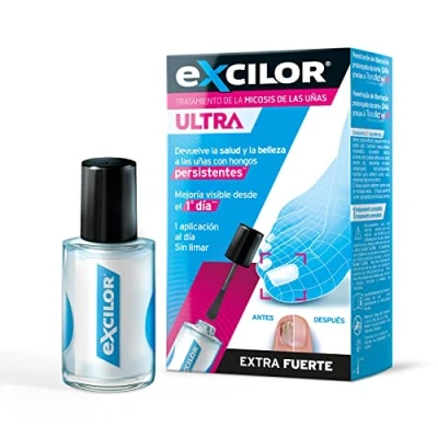 Image of Excilor Ultra Medical Nail Treatment Cream, 30 ml (Nail Fungus with Immediate Brightening Effect, Compatible Polish)