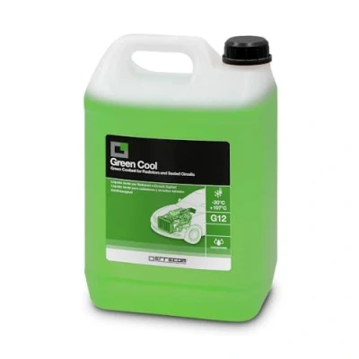 Image of ERRECOM Green Cool, Coolant and Antifreeze Concentrate, Formulation with organic based OAT inhibitor package, G12, 5 Litre