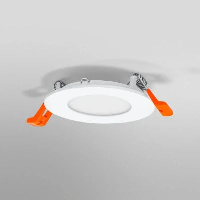 Image of LEDVANCE LED spot INTEGRATED SLIM Ø 8,5cm, round recessed ceiling for indoor use, dimmable, 4,5W, colour temperature 3000 6500K, 240 lumen, flat design, clamping device, white