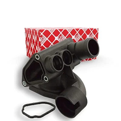 Image of 022121117C, 022121117CS1 Coolant Flange FEBI BILSTEIN 105783 transmission sided with seal VOLKSWAGEN: New Beetle Hatchback, Golf 4, 5