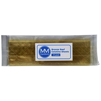 Image of Leaf Gelatine Beef Bronze 10 Sheets