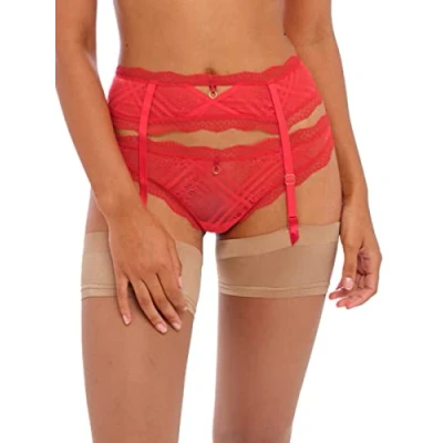 Image of Freya Fatale Suspender Chilli Red L 14