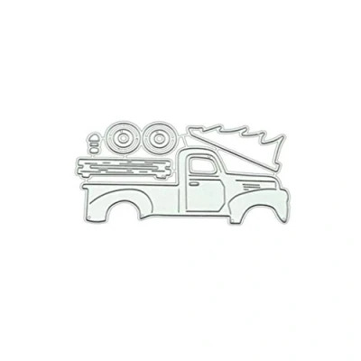 Image of Truck Metal Die Cuts Stencil Exquisite Scrapbooking Embossing Template Holiday Greeting Cards Making Supplies