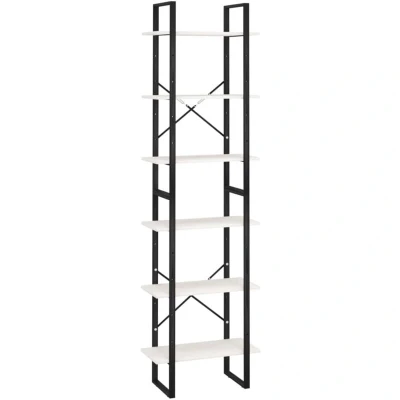 Image of vidaXL Storage Shelf White 60x30x210 cm Solid Wood Pine