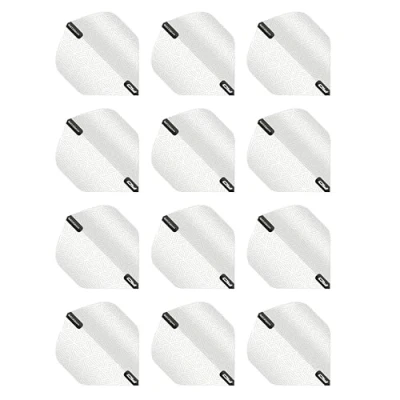 Image of RED DRAGON Hardcore XT White Patterned Extra Thick Standard Dart Flights 4 sets Per Pack (12 in total)