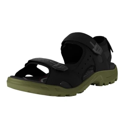 Image of ECCO Men&#039;s Offroad Sport Sandal, Black Acorn, 8/8.5 UK