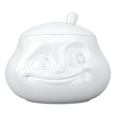 Image of FIFTYEIGHT PRODUCTS Cups/Sugar Bowl Sweet (Porcelain, 11.2 x 11.3 cm, White, Made in Germany)