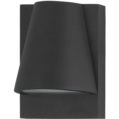 Image of Forlight Lighting Kala Outdoor Down Wall Lamp Urban Grey, Semitransparent, IP44