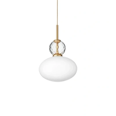Image of Nuura Aps Rizzatto 32 hanging light brass/white