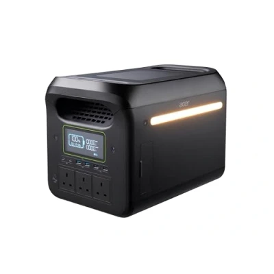 Image of Acer 1800W Portable Power Station (1229Wh, LiFePO4 Battery, 2 Hour Charge, 12 AC+DC, Perfect for Camping, Remote Living, Backup Power)