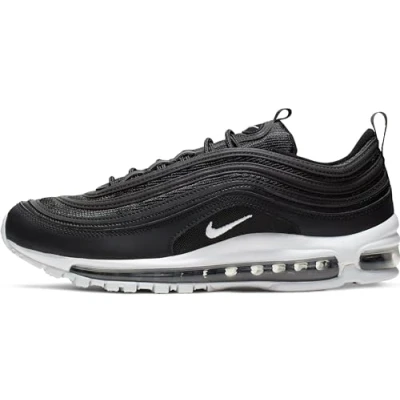 Image of Nike Sportswear AIR MAX 97 Trainers, Men&#039;s, Size: 11, Black/white Imitation leather/ textile