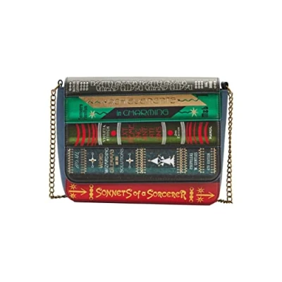 Image of Loungefly: Warner Fantastic Beasts Magical Book Chain Strap Cross Body Bag
