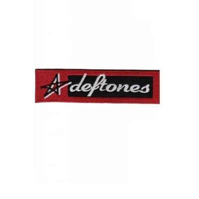 Image of Deftones Patch Badge Embroidered Iron on Applique Accessory