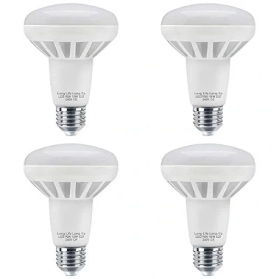 Image of Long Life Lamp Company 4 Pack R80 LED 10w E27 Replacment for Reflector Light Bulb Energy Saving 75w Equivalent Output