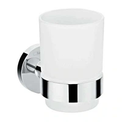 Image of hansgrohe Logis Universal Toothbrush tumbler, chrome, 41718000