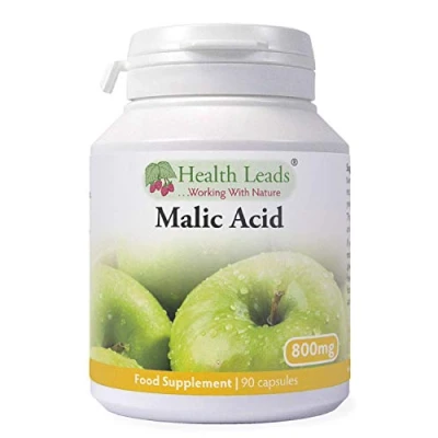 Image of Malic Acid 800mg x 90 Capsules (No Magnesium Stearate)