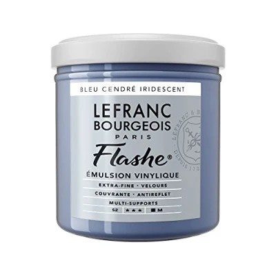 Image of Lefranc Bourgeois Emulsion, Acrylic, Vinyl Paint, Ash Blue Iridescent, 1 stück (1er Pack)