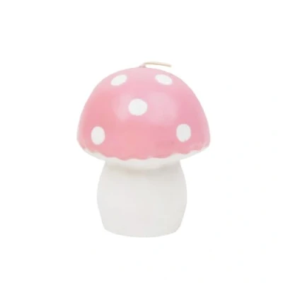 Image of Talking Tables Mushroom Shaped Pink Candle Ideal Birthday or Mothers Day Gift for Easter Table Decorations Unscented, 10 Hours Burn Time Eco Friendly Packaging,