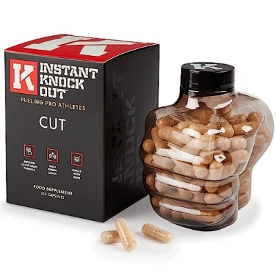 Image of Instant Knockout Cut 120 Weight Management Diet Pills Men and Women 100% Natural Ingredients with Glucomannan, Green Tea Extract, Cayenne Pepper Seeds More UK Made Premium Supplement