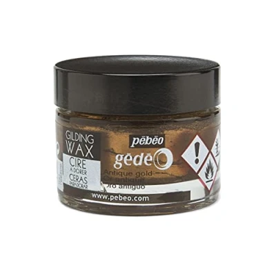 Image of Antique Gold, 30ml Metallic Gilding Wax Create Stunning Gilded Effects. Perfect for Vintage, Antique, and Professional Projects on Various Surfaces